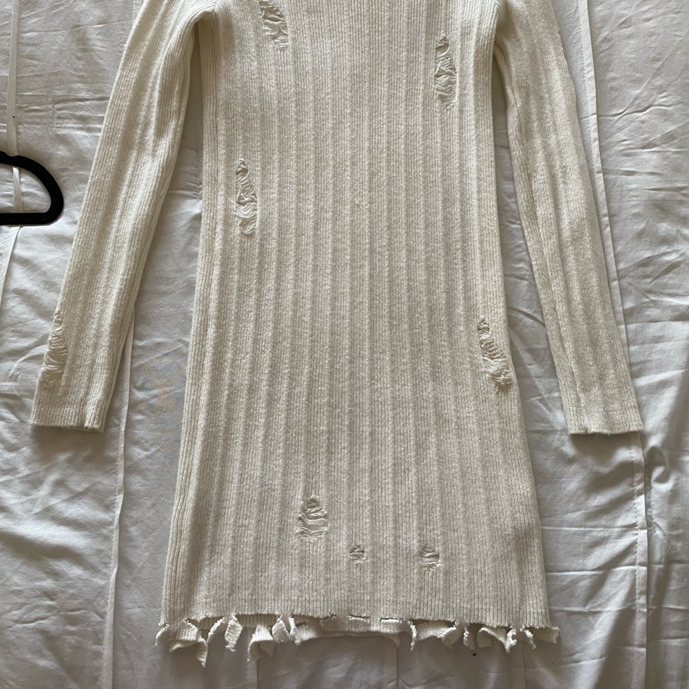 Style Addict Distressed Knit Mini Dress - Picture 2 of 3
